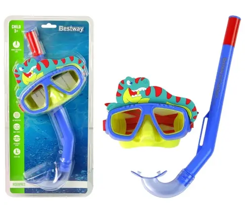 Blue Bestway Diving Mask With Pet Tube 24059