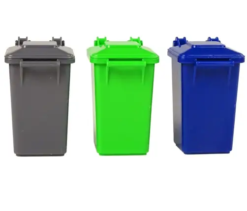 Rubbish Truck Bins Dark Green Sounds Lights