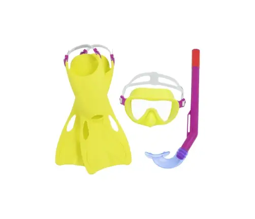 Diving Kit Yellow Mask, Fins, Tube Bestway 25039 Diving Kit Yellow Mask, Fins, Tube Bestway 25039