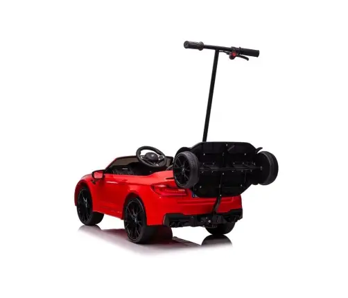 Детский электромобиль BMW M5 с платформой и ручкой для родителей Red lacquered