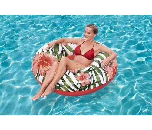 Swimming Ring With Pink Palms 119 m Bestway 36237