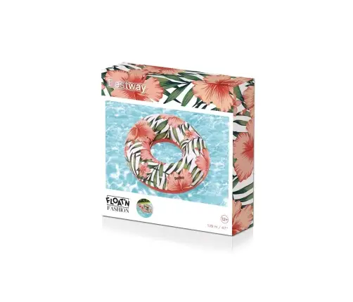 Swimming Ring With Pink Palms 119 m Bestway 36237