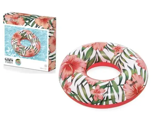 Swimming Ring With Pink Palms 119 m Bestway 36237