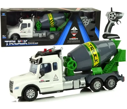 Concrete Truck R/C Rotating Pear White Pilot 2.4 G