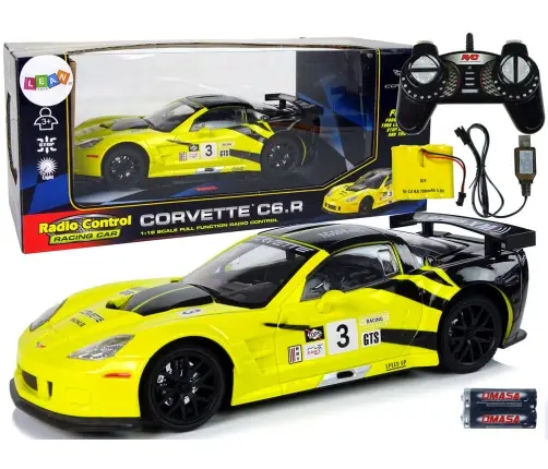 Tālvadības mašīna Corvette C6.R Yellow