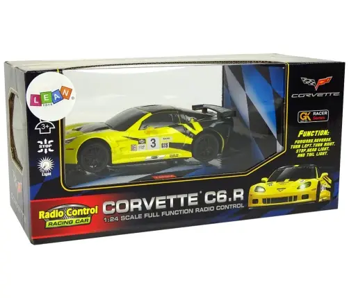 Радиоуправляемая машина на пульте Corvette C6.R Yellow