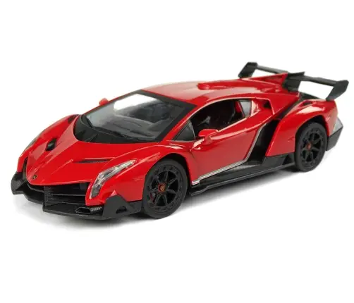 Radiovadāmā mašīna ar pulti Lamborghini Veneno Red Radiovadāmā mašīna ar pulti Lamborghini Veneno Red