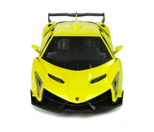 Remote Controlled Lamborghini Veneno Yellow 2.4 G Pilot Steering Wheel Sound Lights