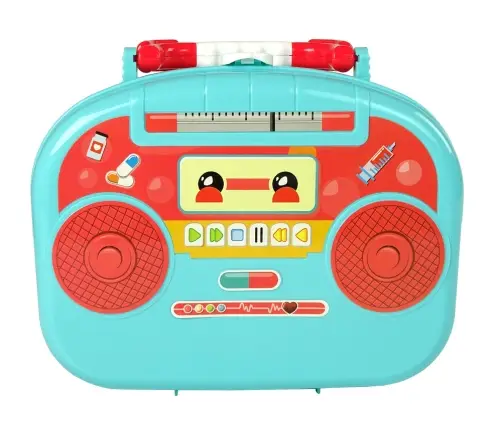 Little Doctor Set Turquoise Suitcase Stethoscope Scissors