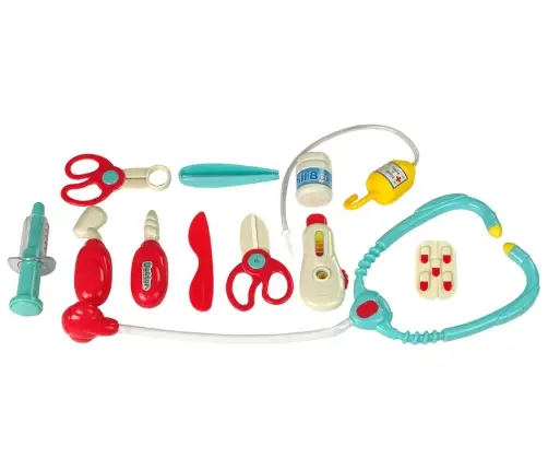 Little Doctor Set Turquoise Suitcase Stethoscope Scissors