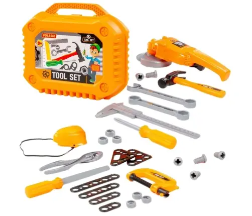 Tool Kit Suitcase 30 Pieces Grinder Orange 89458