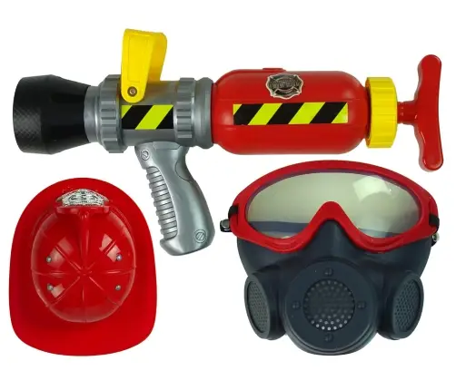 Brigade Set Fire Extinguisher Water Mask Helmet Red