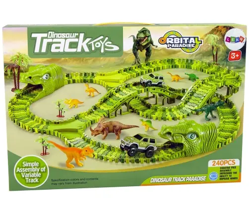 Huge Dinosaur Track Park Car Figures