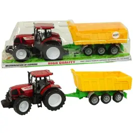 Tractor Red Tipper Truck Yellow Tractor 50 cm