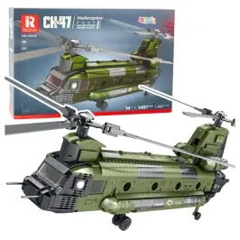 Construction Bricks Set Military Helicopter CH-47 Chinook 1451 pcs.