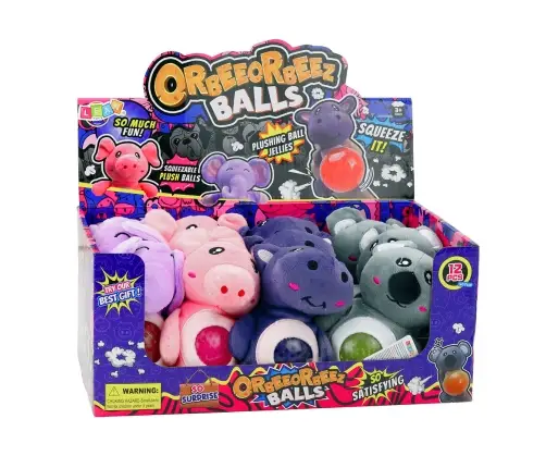 Plush Toy for Squeezing, Kneading, Squeezing with Water Balls Elephant Pig 15 cm