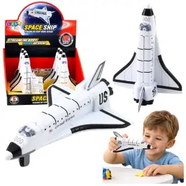 Spaceship Metal Pull-Back Opening White