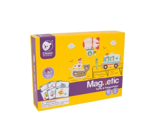 CLASSIC WORLD Puzzle Learning Road Transport Traffic 72 pcs.