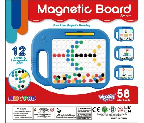 WOOPIE Tablica Magnetyczna dla Dzieci Montessori MagPad Słonik- Zestaw 3 szt.