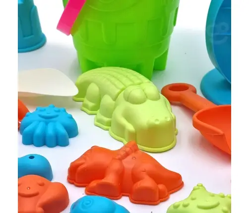 WOOPIE Wielki Zestaw do Piasku z Wiaderkiem 25 el. - 5 ZESTAWÓW