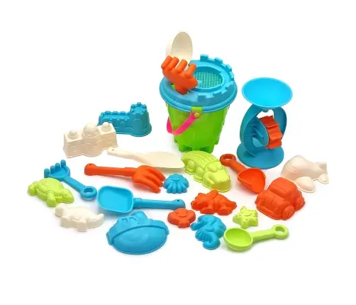 WOOPIE Wielki Zestaw do Piasku z Wiaderkiem 25 el. - 5 ZESTAWÓW