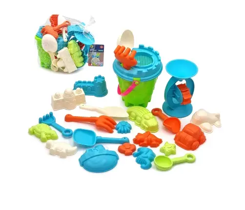 WOOPIE Wielki Zestaw do Piasku z Wiaderkiem 25 el. - 10 ZESTAWÓW