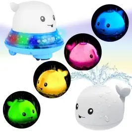 WOOPIE Whale Glowing Fountain Bath Toy - White WOOPIE Whale Glowing Fountain Bath Toy - White