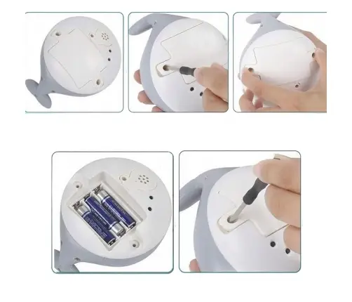 WOOPIE Whale Glowing Fountain Bath Toy - White