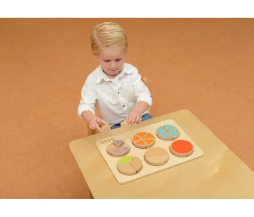 MASTERKIDZ Drewniana Układanka Matematyczna Ułamki