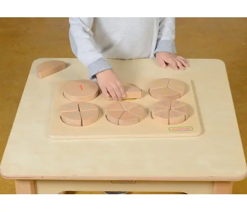 MASTERKIDZ Drewniana Układanka Matematyczna Ułamki