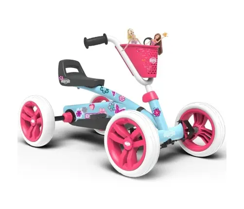 BERG Buzzy Bloom Pedal Go-Kart with Silent Wheels for 2-5 years up to 30 kg