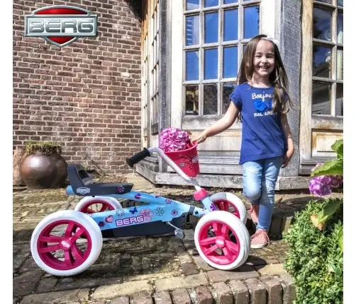 BERG Buzzy Bloom Pedal Go-Kart with Silent Wheels for 2-5 years up to 30 kg