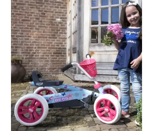 BERG Buzzy Bloom Pedal Go-Kart with Silent Wheels for 2-5 years up to 30 kg