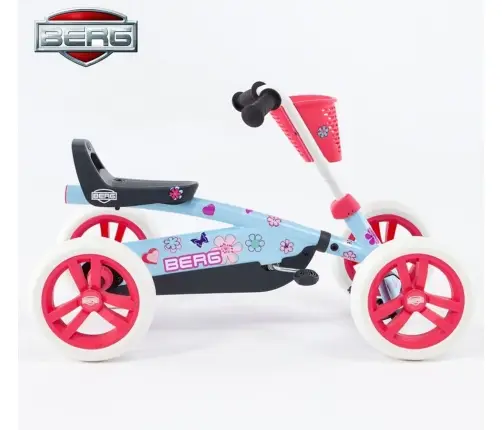 BERG Buzzy Bloom Pedal Go-Kart with Silent Wheels for 2-5 years up to 30 kg