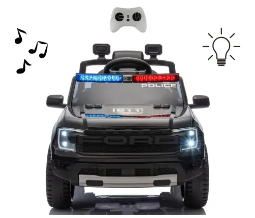 Pojazd na akumulator Ford Ranger Police Black