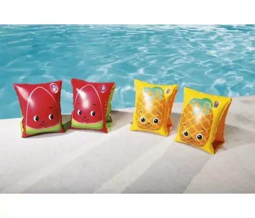 Bestway 32042 RĘKAWKI DO NAUKI PŁYWANIA OWOCE 23cm x 15cm ŻÓŁTE