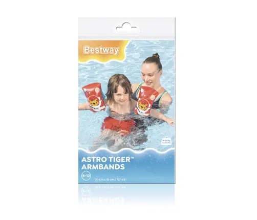 Bestway 32102 Rękawki do nauki pływania Tygrys Kosmonauta 30cm x 15cm