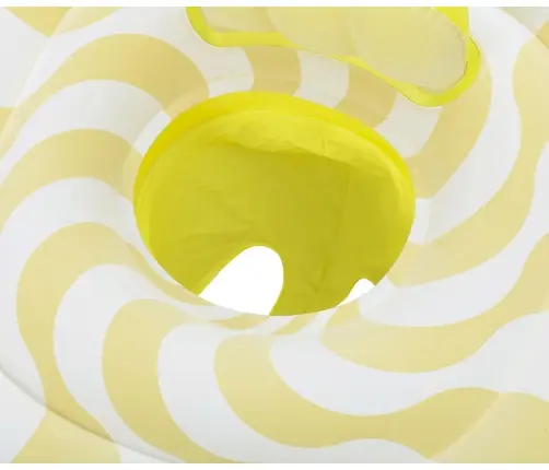 Bestway 32298 Siedzisko do nauki pływania Kwadrat Swim Safer Comfort Plush Zółte fale 76cm x 76cm