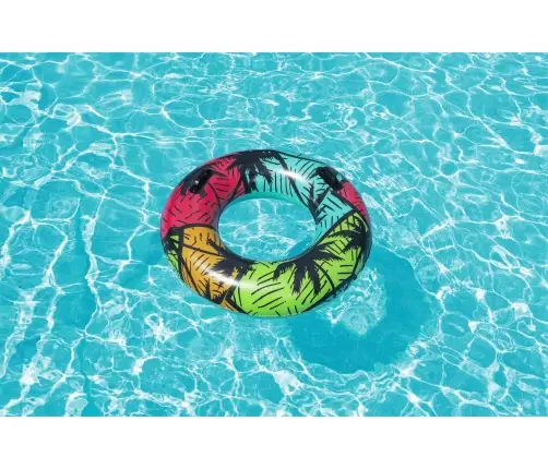 Bestway 36350 Koło do pływania z uchwytami Palmy 91cm
