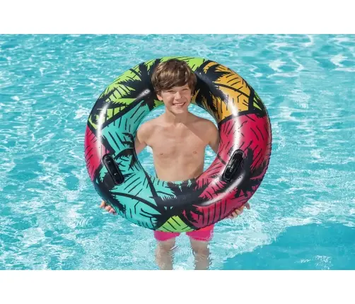 Bestway 36350 Koło do pływania z uchwytami Palmy 91cm