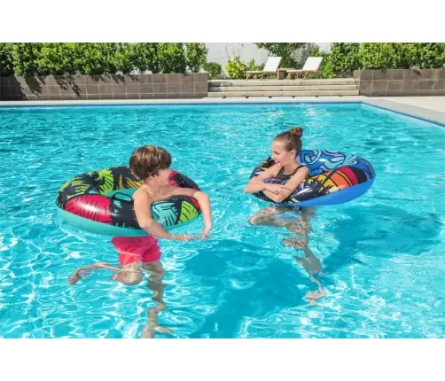 Bestway 36350 Koło do pływania z uchwytami Palmy 91cm