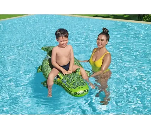 Bestway 41477 Dmuchany Krokodyl do pływania z uchwytem 1.52m x 71cm