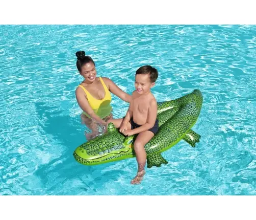 Bestway 41477 Dmuchany Krokodyl do pływania z uchwytem 1.52m x 71cm