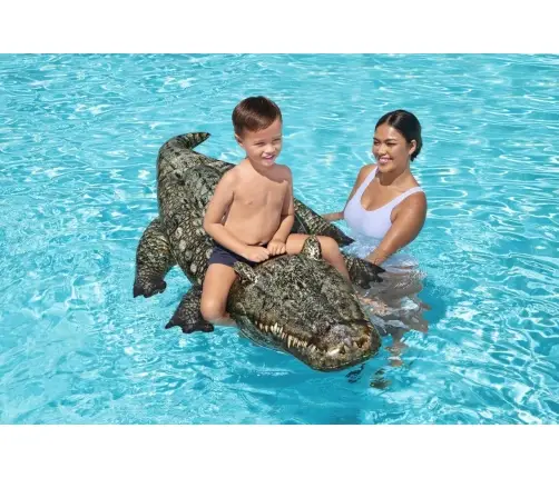Bestway 41478 Dmuchany Krokodyl do pływania z uchwytem 1.93m x 94cm