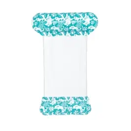 Bestway 43839 Fotel Leżak siatkowy do pływania Miętowe kwiaty 1.45m x 87cm