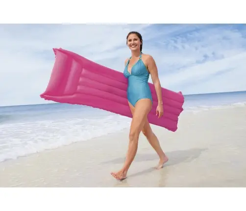 Bestway 44007 MATERAC PLAŻOWY MATOWY 183cm x 69cm RÓŻOWY