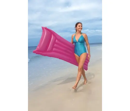 Bestway 44007 MATERAC PLAŻOWY MATOWY 183cm x 69cm RÓŻOWY