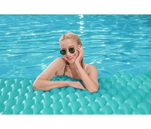 Bestway 44020 Dmuchany materac plażowy zwijany Miętowy 2.13m x 86cm