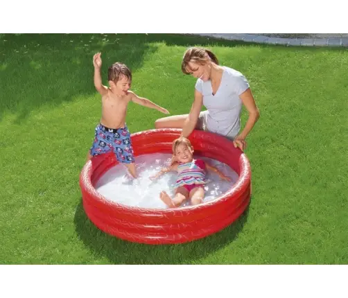 Bestway 51025 Basenik dmuchany Czerwony 1.22 x 25cm