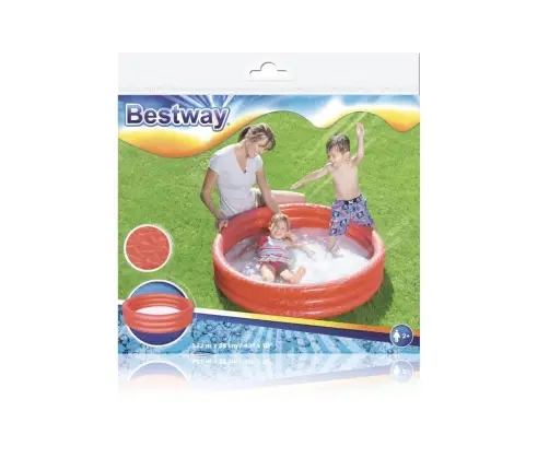 Bestway 51025 Basenik dmuchany Czerwony 1.22 x 25cm